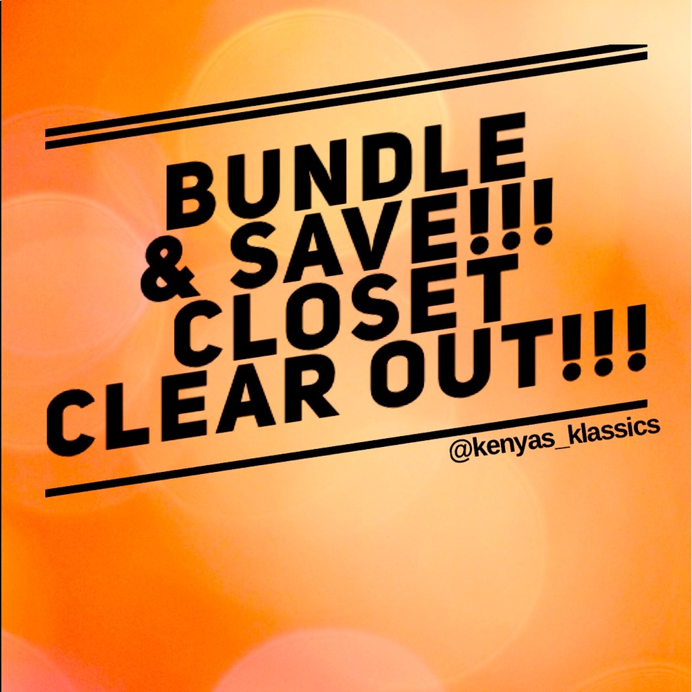 Bundle and save!!!! Closet clear out!